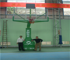 广西篮球架厂家浦北体育馆液压篮球架安装