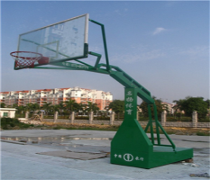 桂林农业银行篮球场篮球架安装