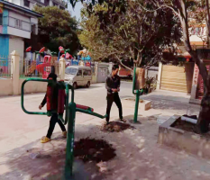 桂林兴安县公安局新国标室外健身路径安装