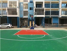 磐石硅pu塑胶球场施工